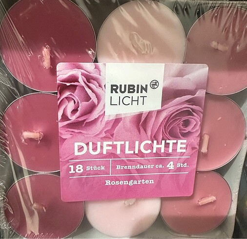 18 adet kokulu mum paketli