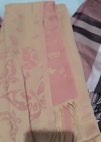Pembe Pastel Bohem Tarz Kadın Şal