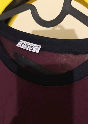 Bordo Uzun Kollu Salaş Tunik - Görsel 5