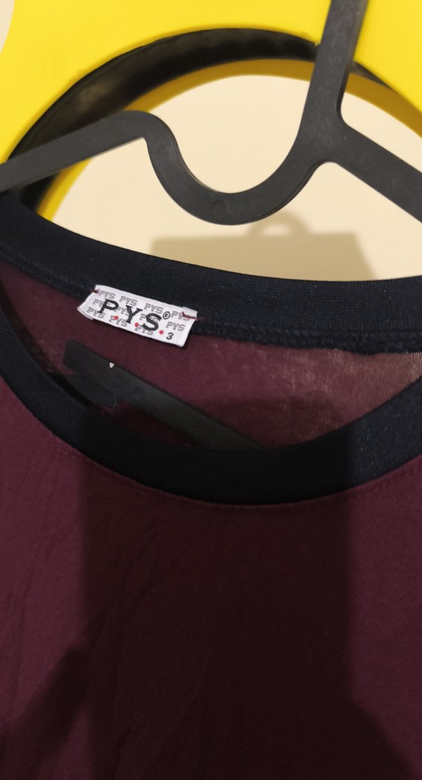 Bordo Uzun Kollu Salaş Tunik - Görsel 5