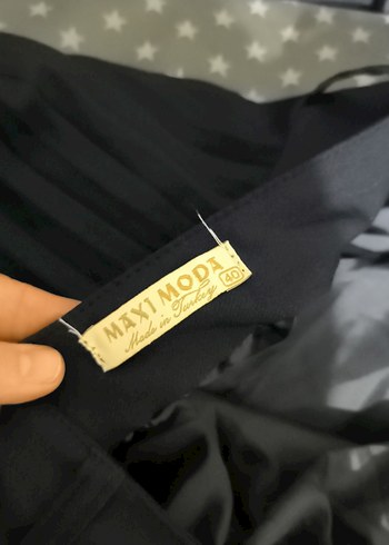 lacivert  Pilili Uzun Kadın Etek - Görsel 4