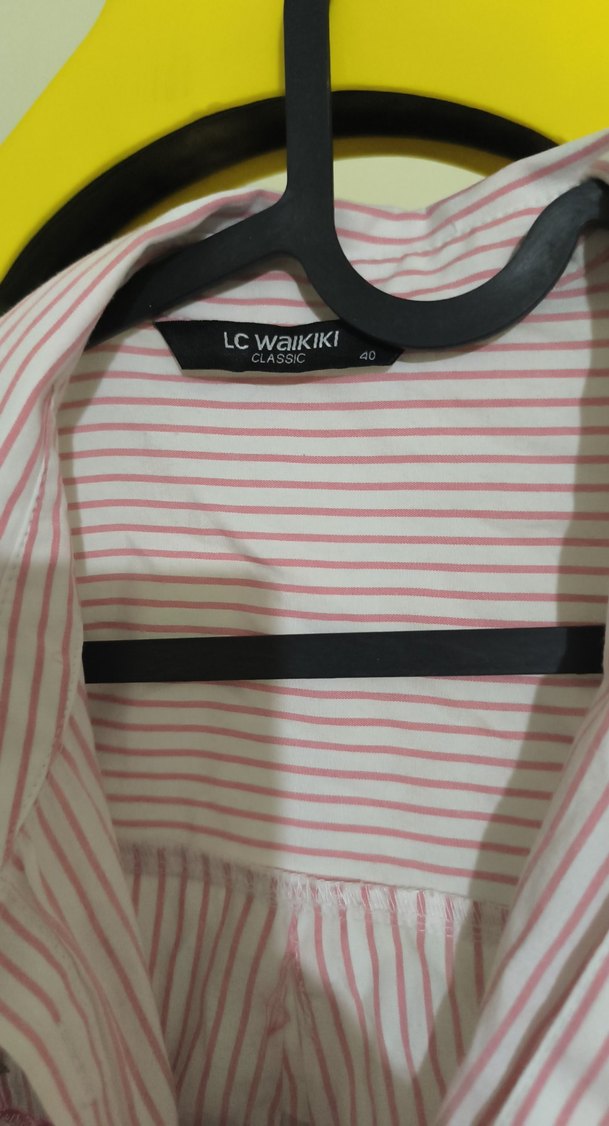 Nakışlı Düğmeli Pembe Kadın Gömlek - Görsel 5