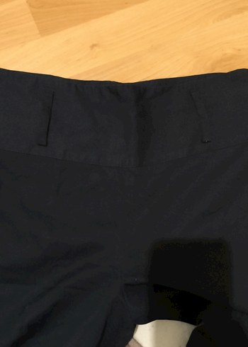 Siyah Salaş Midi Kadın Kumaş Pantolon - Görsel 3