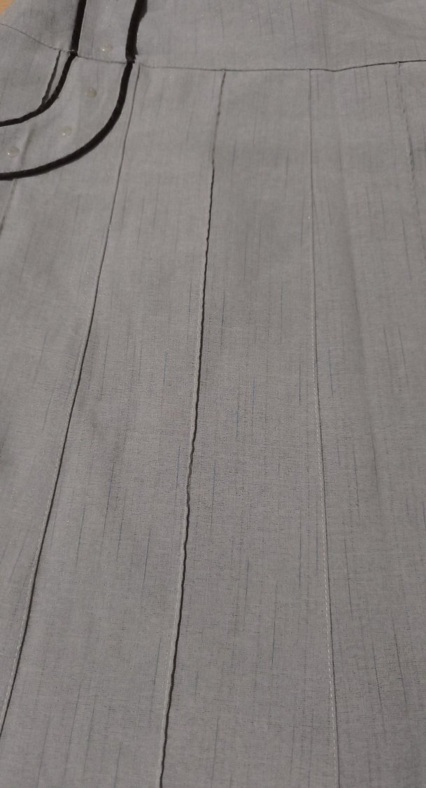 Bej Uzun Pilili Keten Kadın Etek - Görsel 2