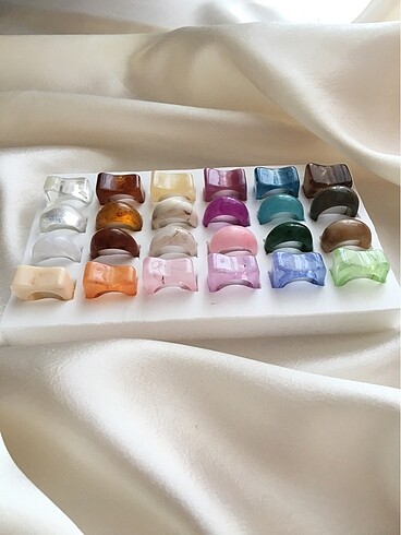  Beden çeşitli Renk Resin rings