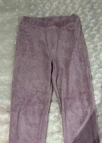 Kızlar için Mor Kürklü Tayt - Görsel 2