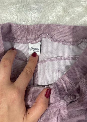 Kızlar için Mor Kürklü Tayt - Görsel 3