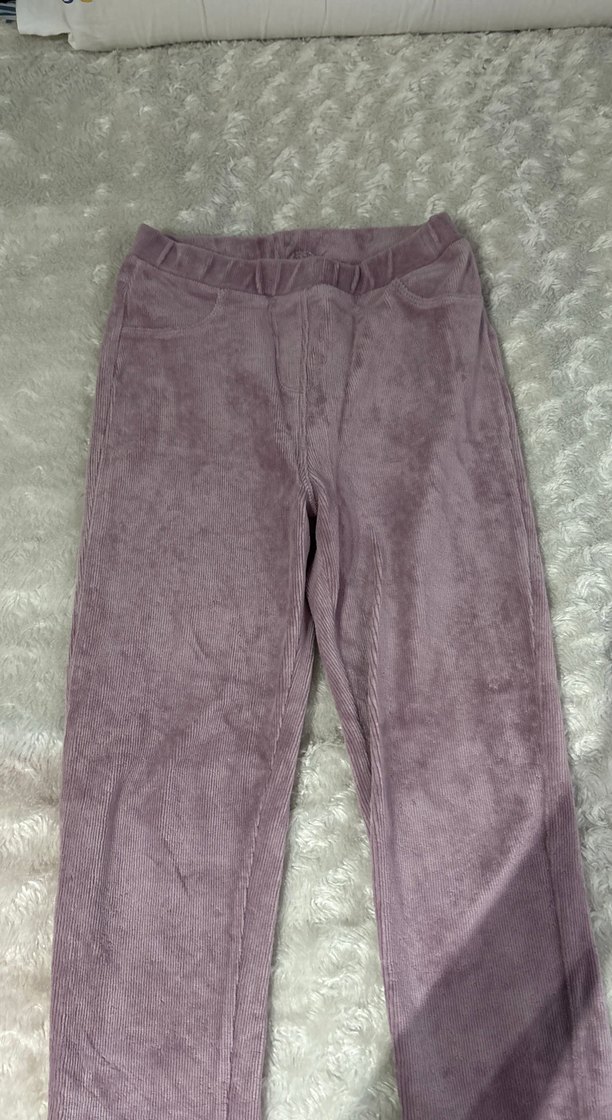 Kızlar için Mor Kürklü Tayt - Görsel 2