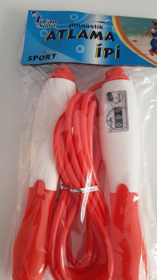 Renkli Baskılı Mavi Atlama İpi - Görsel 3