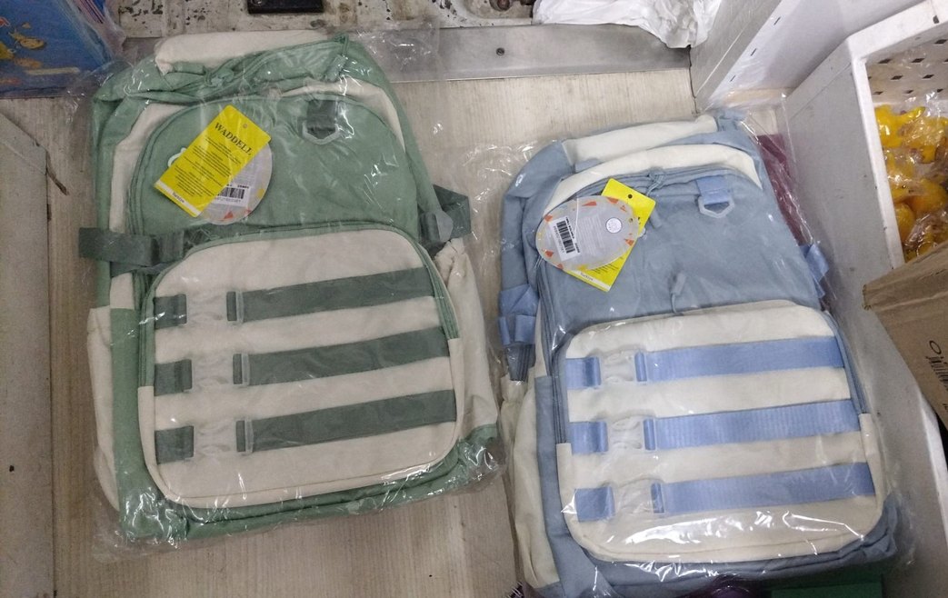 Pastel Pembe Çizgili Çocuk Okul Çantası - Görsel 2