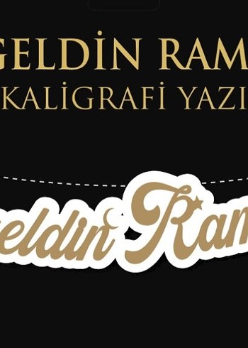Hoşgeldin Ramazan Kaligrafi Yazı Seti - Görsel 2