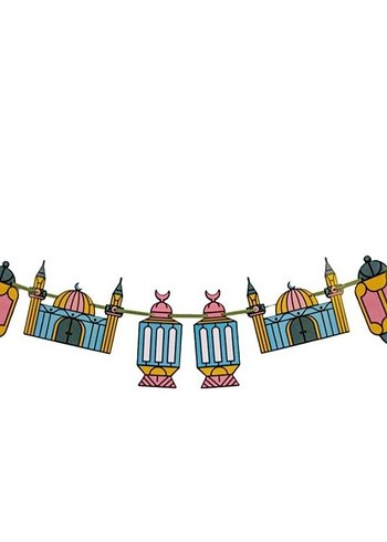 Çift Taraflı Renkli 10'lu Ramazan Banner - Görsel 2