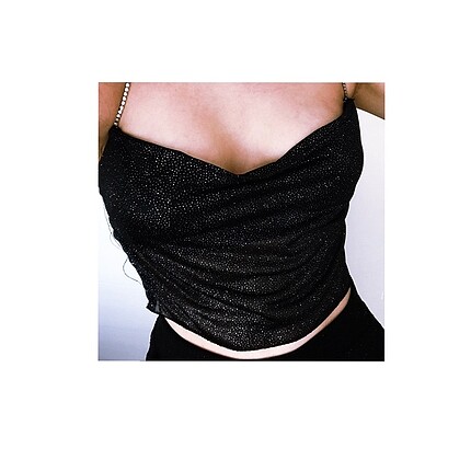 Zara Taşlı crop top