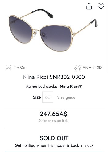 Nina Ricci ürünü