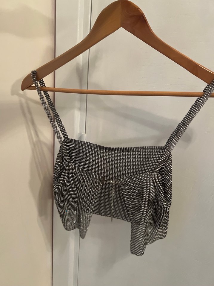 Zara tükenen taşlı üst - Görsel 2