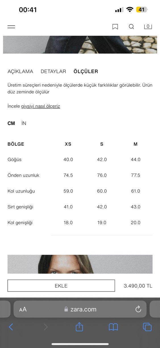 Zara deri blazer - Görsel 5