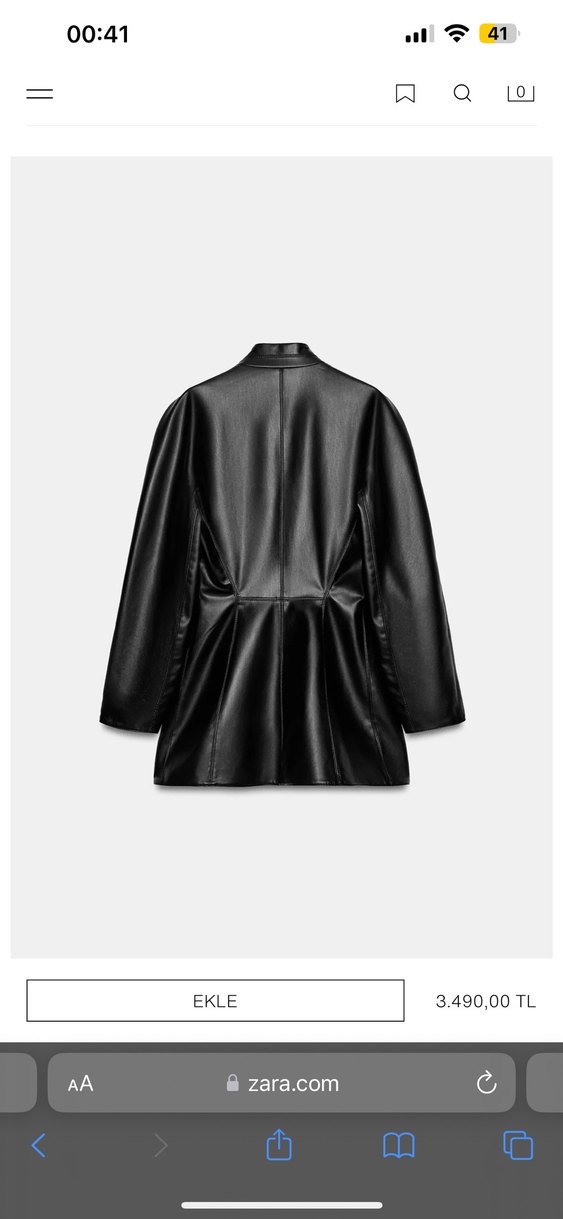 Zara deri blazer - Görsel 4