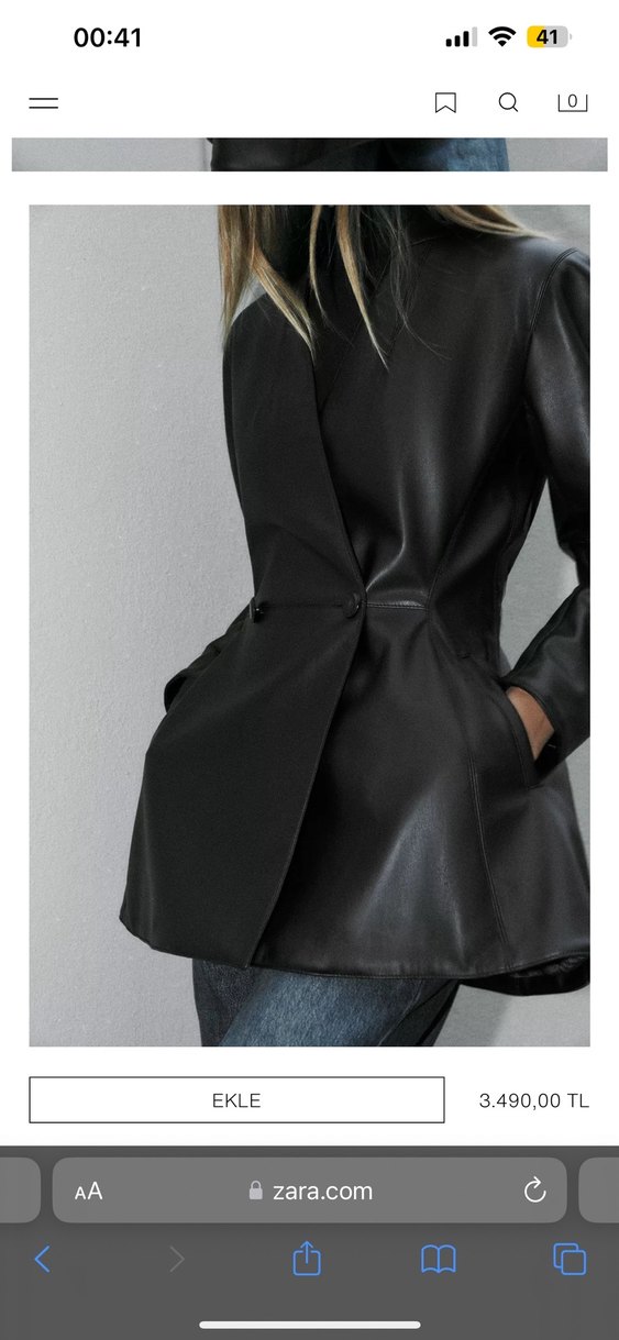 Zara deri blazer - Görsel 2