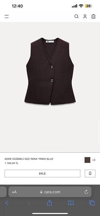 Zara yeni sezon yelek