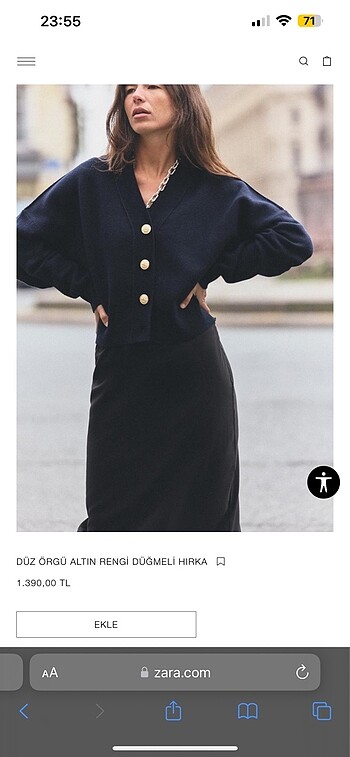 Zara yeni sezon hırka