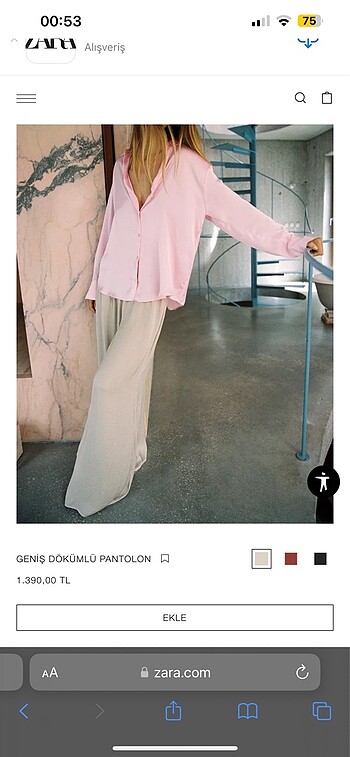Zara yeni sezon pantolon