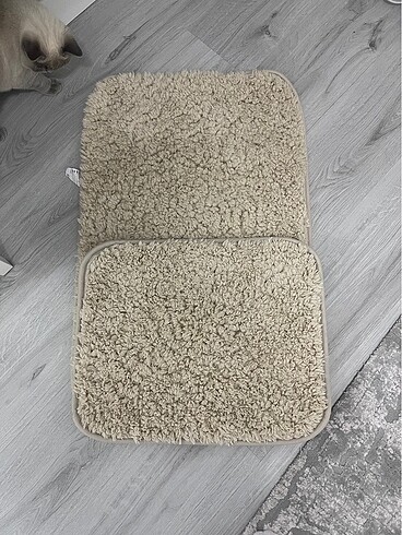 Beden camel Renk Madame Coco bej banyo paspası