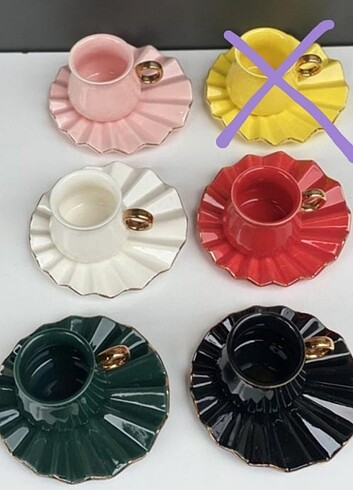 yelpaze fincan takımı 5 adet sarısı mevcut değildir