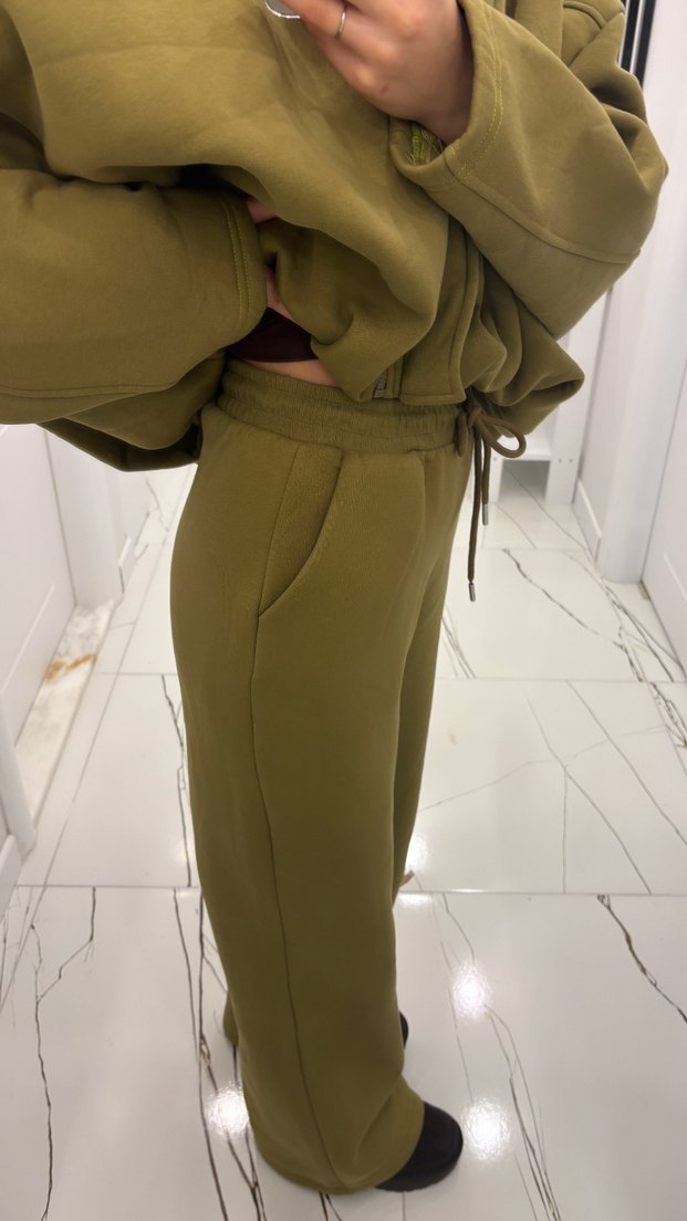 Kapüşonlu Salaş Kadın Eşofman Takımı - Görsel 2