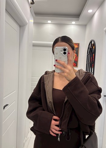 Kadın Kahverengi Salaş Eşofman Takımı - Görsel 5