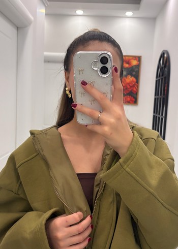 Kadın Kapüşonlu Haki Takım - Görsel 3