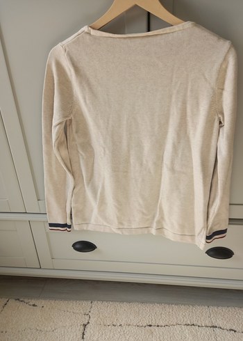 Uzun Kollu Bej Kız Çocuk Tişört - Görsel 4