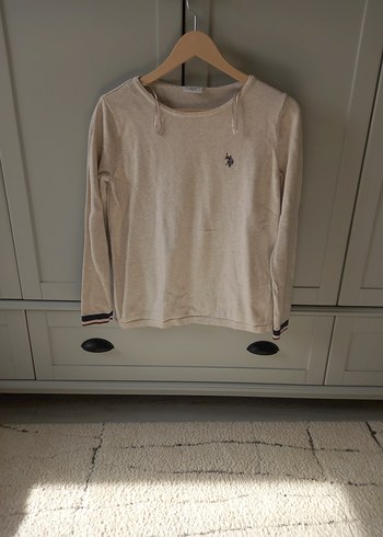 Uzun Kollu Bej Kız Çocuk Tişört - Görsel 2