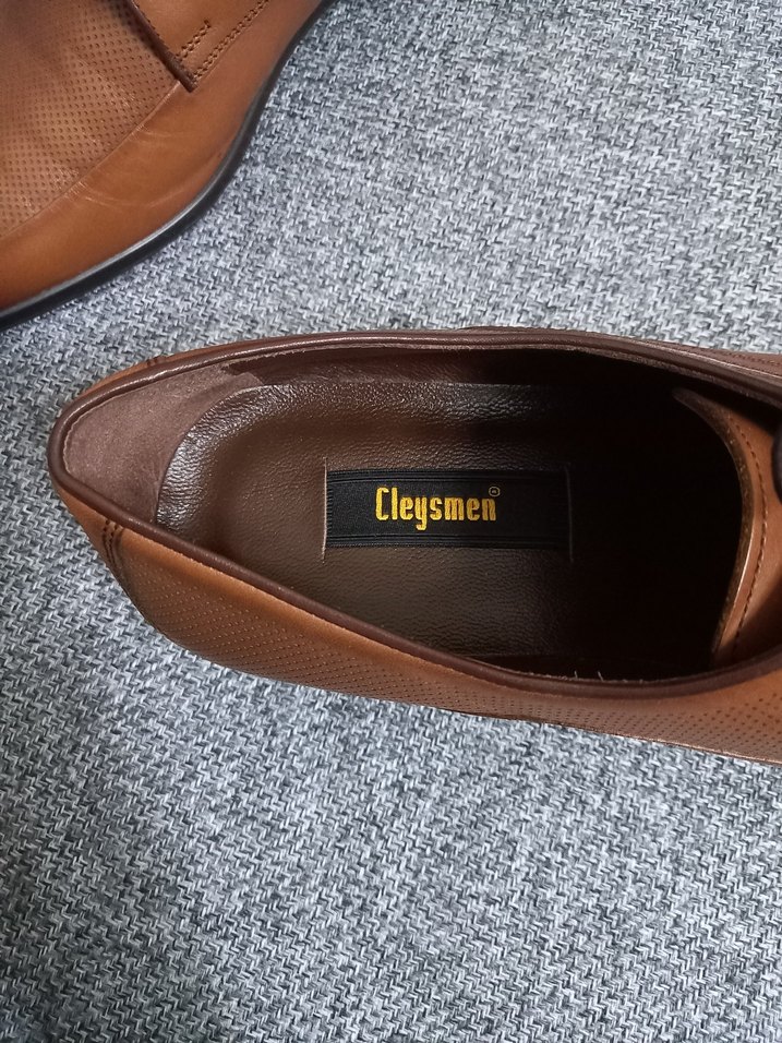 Klasik Kahverengi Deri Bağcıklı Erkek Ayakkabı - Görsel 5