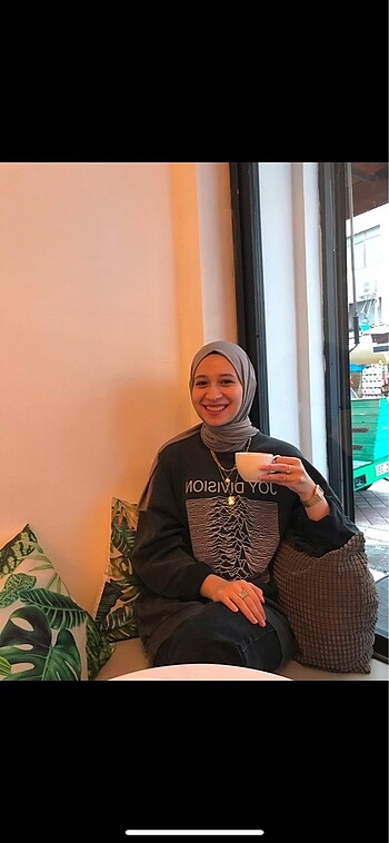 Addax Addax soluk efektli oversize sweatshirt