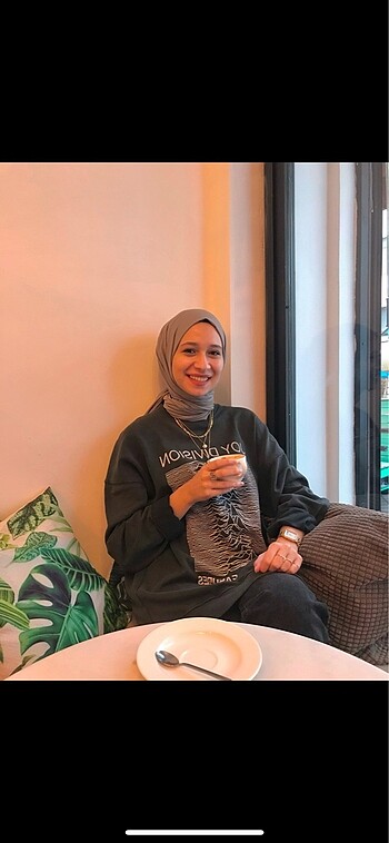 universal Beden Addax soluk efektli oversize sweatshirt