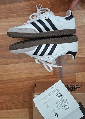 38 Beden beyaz Renk Adidas samba ORJİNAL,FATURALI,KUTULU.