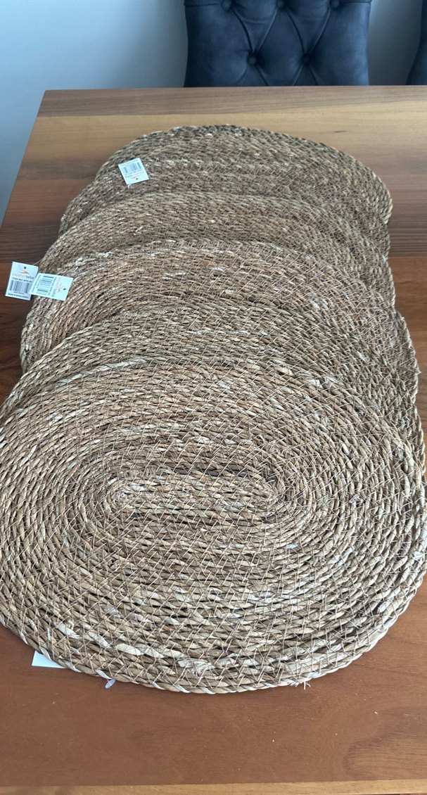 6adet hasır Amerikan servis - Görsel 3