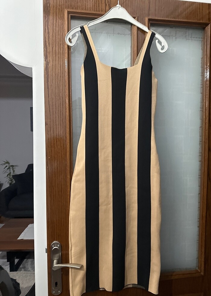 Triko askılı elbise - Görsel 4