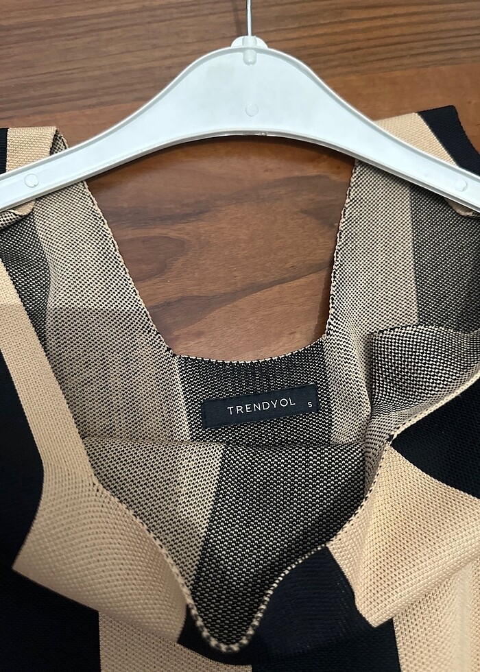 Triko askılı elbise - Görsel 5