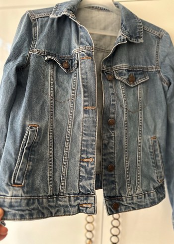 s Beden Mavi Kadın Denim Ceket
