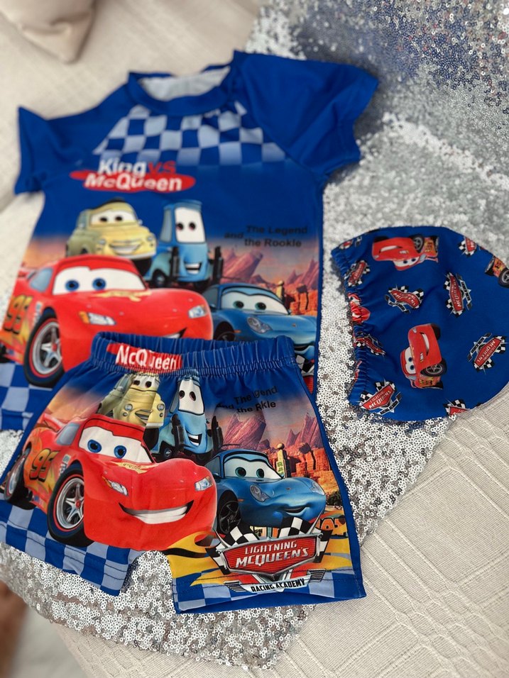 Renkli Baskılı Erkek Çocuk Mayo Takımı - Görsel 2