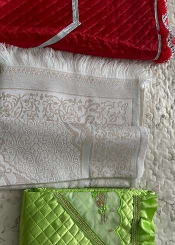 Nakışlı Çok Renkli Seccade - Görsel 5