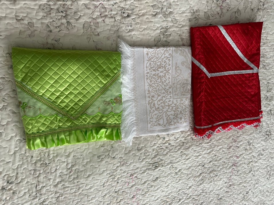 Nakışlı Çok Renkli Seccade - Görsel 4