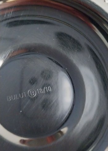 Zara Home Parlak Beyaz Metal Tabak Seti