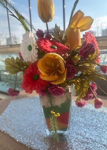 Rengarenk  Yapay Çiçek - Görsel 5