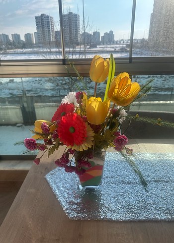 Rengarenk  Yapay Çiçek - Görsel 3