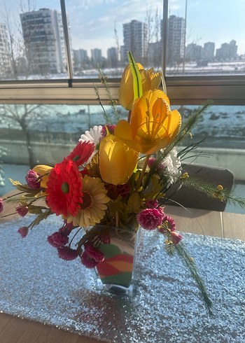 Rengarenk  Yapay Çiçek - Görsel 4