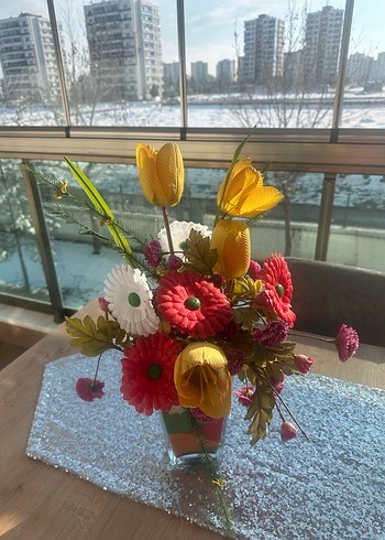 Rengarenk  Yapay Çiçek - Görsel 2