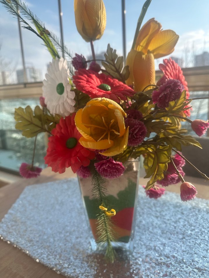 Rengarenk  Yapay Çiçek - Görsel 5