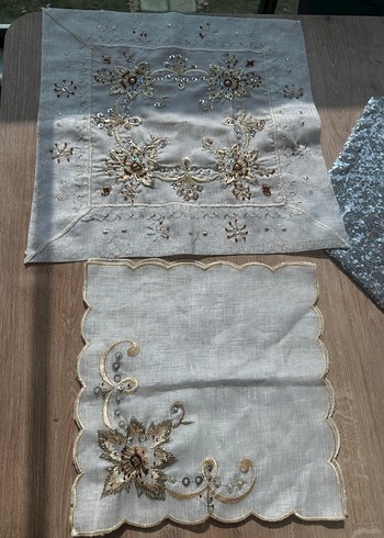 Gold İşlemeli Salon Peçetesi - Görsel 2